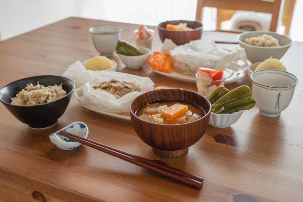 朝食の例（和食） 