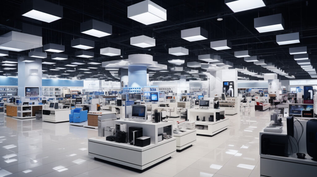 家電量販店　室内