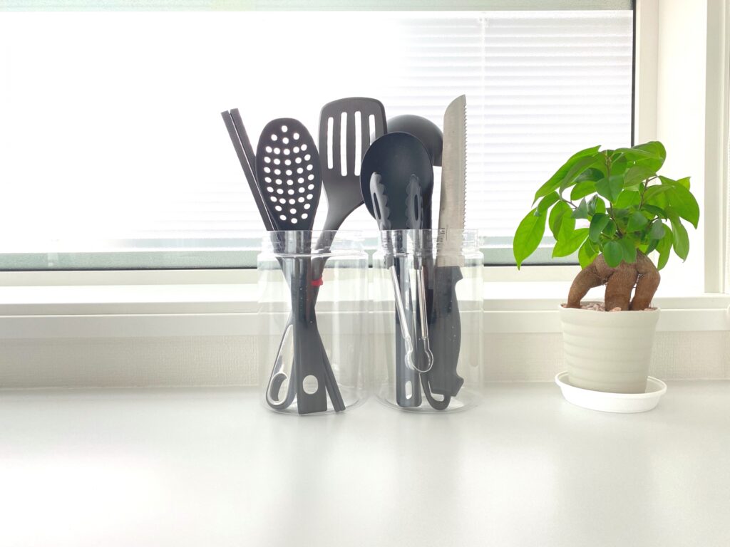 キッチンの観葉植物